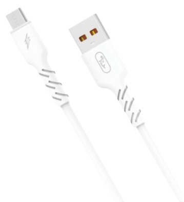 Кабель синхронизации данных SkyDolphin S07V TPE High Elastic Line USB - micro USB (M/M) 1m White (SDUSB-000597) - Фото 1