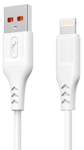 Кабель синхронизации данных SkyDolphin S61L USB - Lightning (M/M) 1m White (SDUSB-000443) - Фото 1