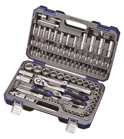 Набор инструментов Haisser 1/4" і 1/2" 94 ед. Black (70254) - Фото 1