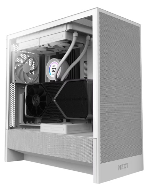 Корпус NZXT H5 Flow Compact Mid-Tower ATX Case - All White (CC-H52FW-01) - Фото 1