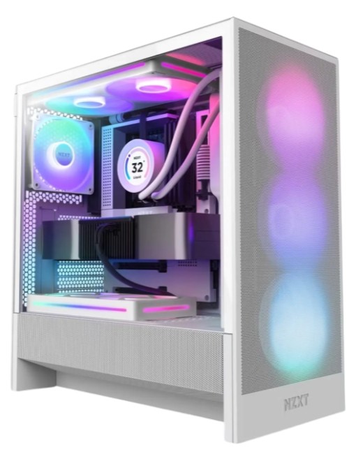 Корпус NZXT H5 Flow RGB Compact Mid- All White (CC-H52FW-R1) - Фото 1