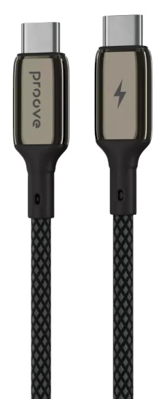 Кабель синхронизации данных Proove Dense Metal Type-C to Type-C 60W 1m Black (CCDM60002201) - Фото 1