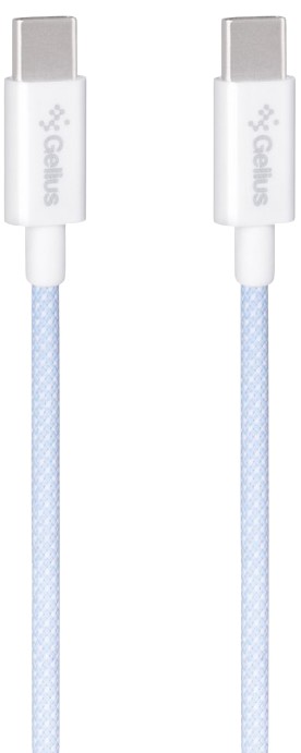 Кабель синхронизации данных Gelius iCable GP-UCN010 Type-C to Type-C 1,2 m Light Blue (99414) - Фото 1