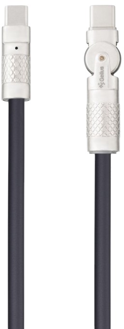 Кабель синхронизации данных Gelius NAVY GP-UCN009 Type-C to Type-C 1,2 m Black (99416) - Фото 1