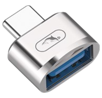 Перехідник SkyDolphin OT05 Mini USB Type-C - USB (M/F) silver (SDADPT-00030) - Фото 1