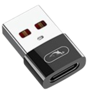 Переходник SkyDolphin OT08 Mini USB Type-C - USB (F/M) Black (SDADPT-00031) - Фото 1