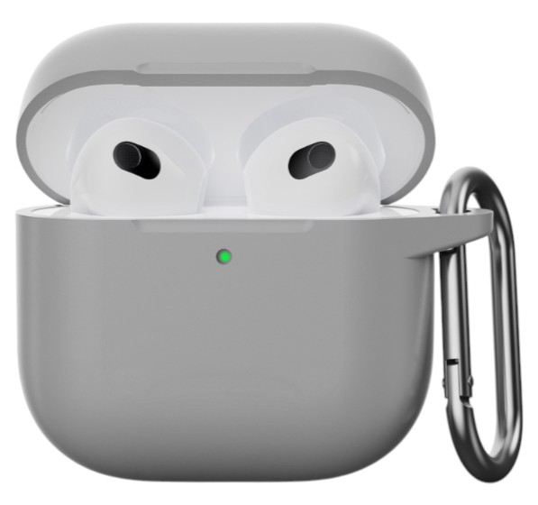 Чехол для наушников Armorstandart Hang Case for Apple AirPods 4 Light Grey (ARM81284) - Фото 1