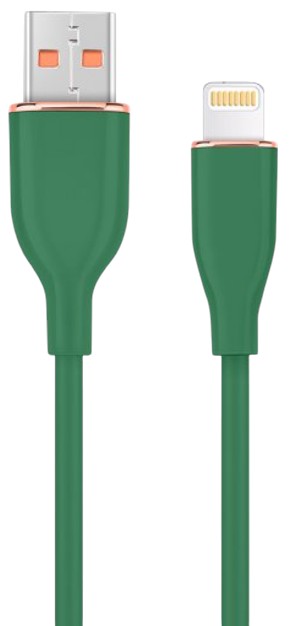Кабель синхронизации данных Cablexpert USB 2.0 А-тато/Lightning 1,5 м (CC-USB2S-AM8PM-1.5M-G) - Фото 1