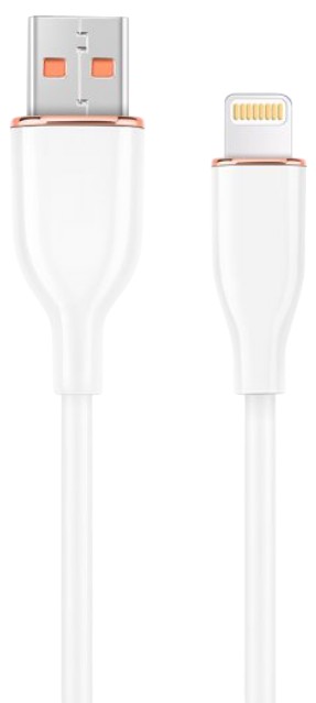 Кабель синхронизации данных Cablexpert USB 2.0 А-тато/Lightning 1,5 м (CC-USB2S-AM8PM-1.5M-W) - Фото 1