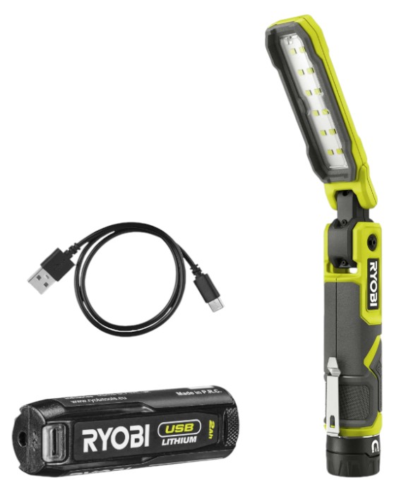 Фонарь аккумуляторный Ryobi USB Lithium RLI4-120G (5133006225) - Фото 1
