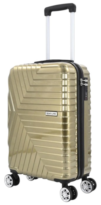 Чемодан Semi Line S Gold (T5763-1) - Фото 1