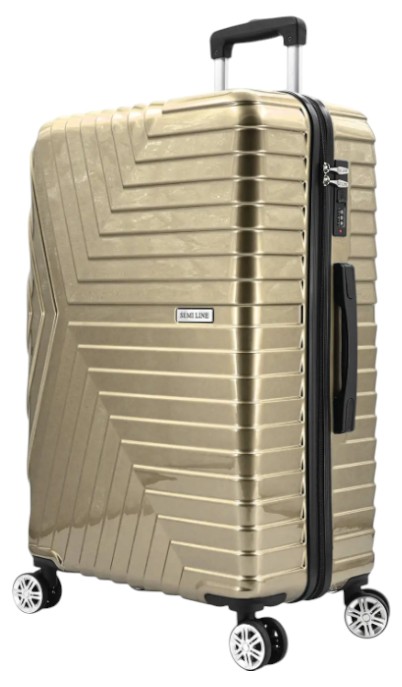 Чемодан Semi Line M Gold (T5763-2) - Фото 1