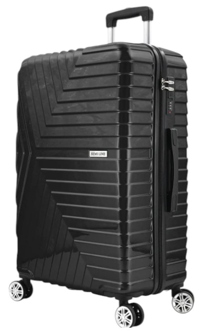 Чемодан Semi Line M Black (T5765-2) - Фото 1