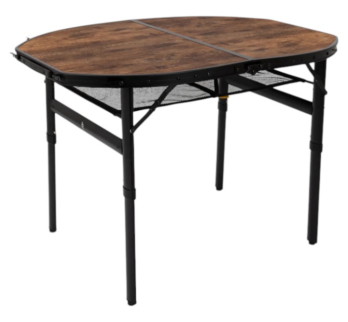 Складаний стіл Bo-camp Woodbine Oval Black/Wood look (1404185) - Фото 1