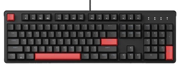 Клавиатура беспроводная Lemokey X3 87Key, Keychron Red, USB-A, QMK/VIA, Hot-Swap, EN/UKR, RGB, Black (X3-H1-UA) - Фото 1