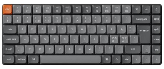 Клавиатура беспроводная Keychron K3 Max 84Key, Gateron MX 2.0 Red, WL/BT/USB-A, QMK, EN/UKR, RGB, Black (K3M-B1-UA) - Фото 1