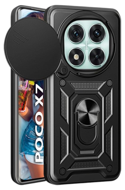 Чехол для смартфона BeCover Military for Poco X7 Black (712873) - Фото 1