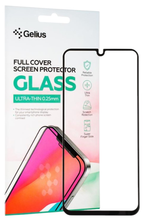 Захисне скло для смартфону Gelius Full Cover Ultra-Thin 0.25mm for Samsung A155 (A15) Black (95992) - Фото 1