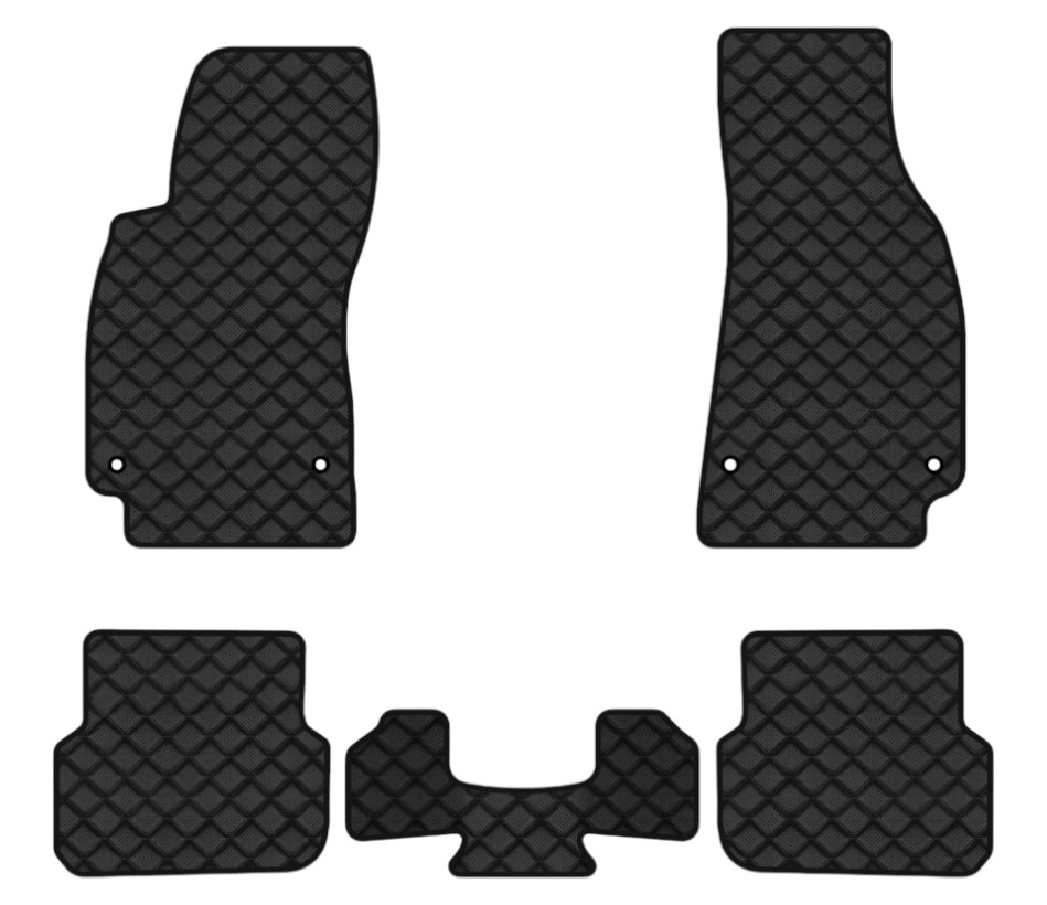 Коврики из экокожи в салон авто EVAtech ECO для A6 (C6) Avant Audi 2005-2008 3 поколение Combi EU (AU12364CGB5AV4BBB) - Фото 1