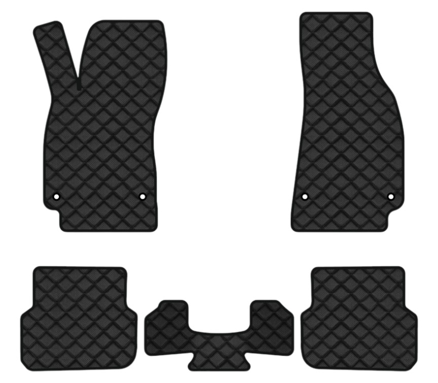 Коврики из экокожи в салон авто EVAtech ECO для A6 (C6) Avant Audi 2005-2008 3 поколение Combi EU (AU12364CVB5AV4BBB) - Фото 1