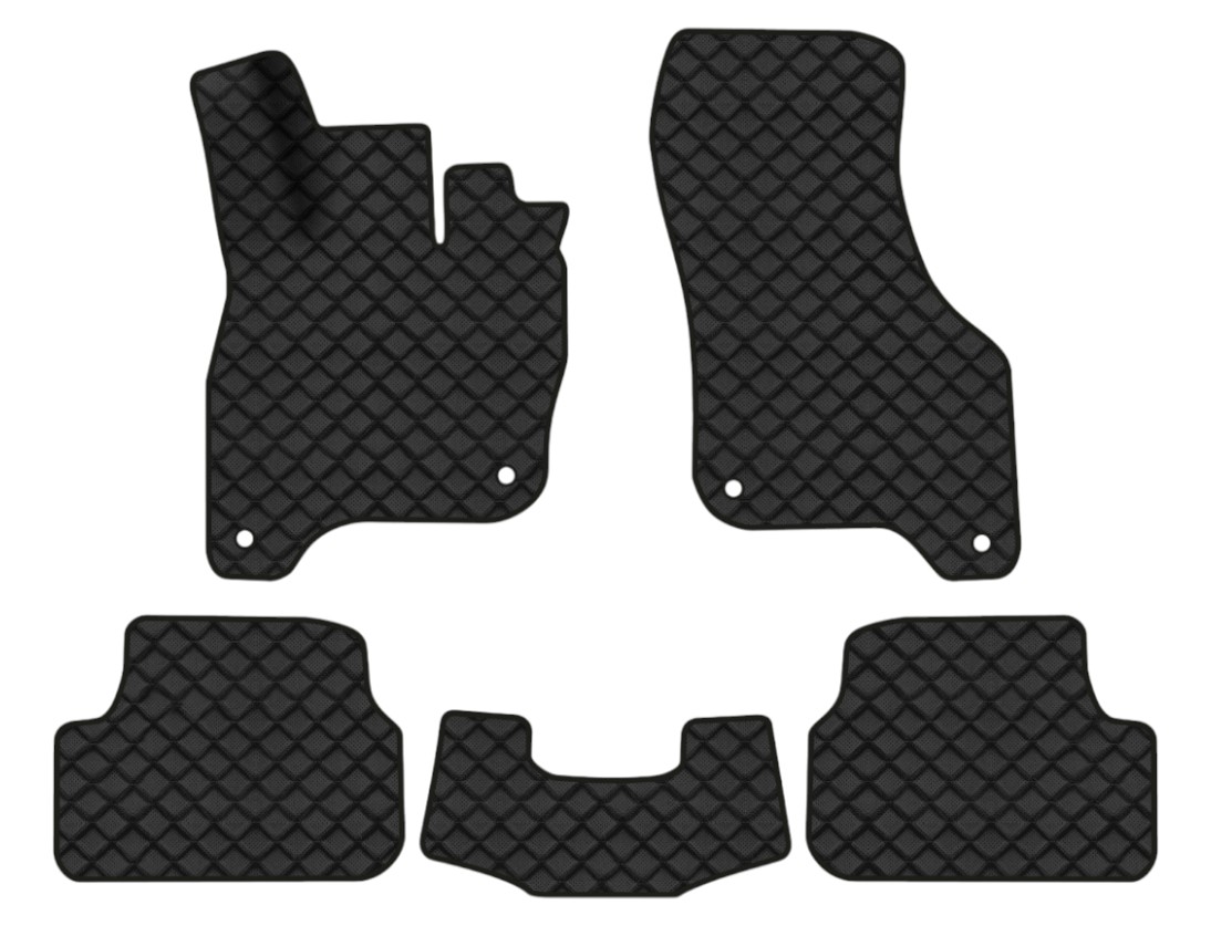 Коврики из экокожи в салон авто EVAtech ECO для e-Golf Volkswagen 2014-2017 1 поколение Htb EU (VW1878CE5AV4BBB) - Фото 1