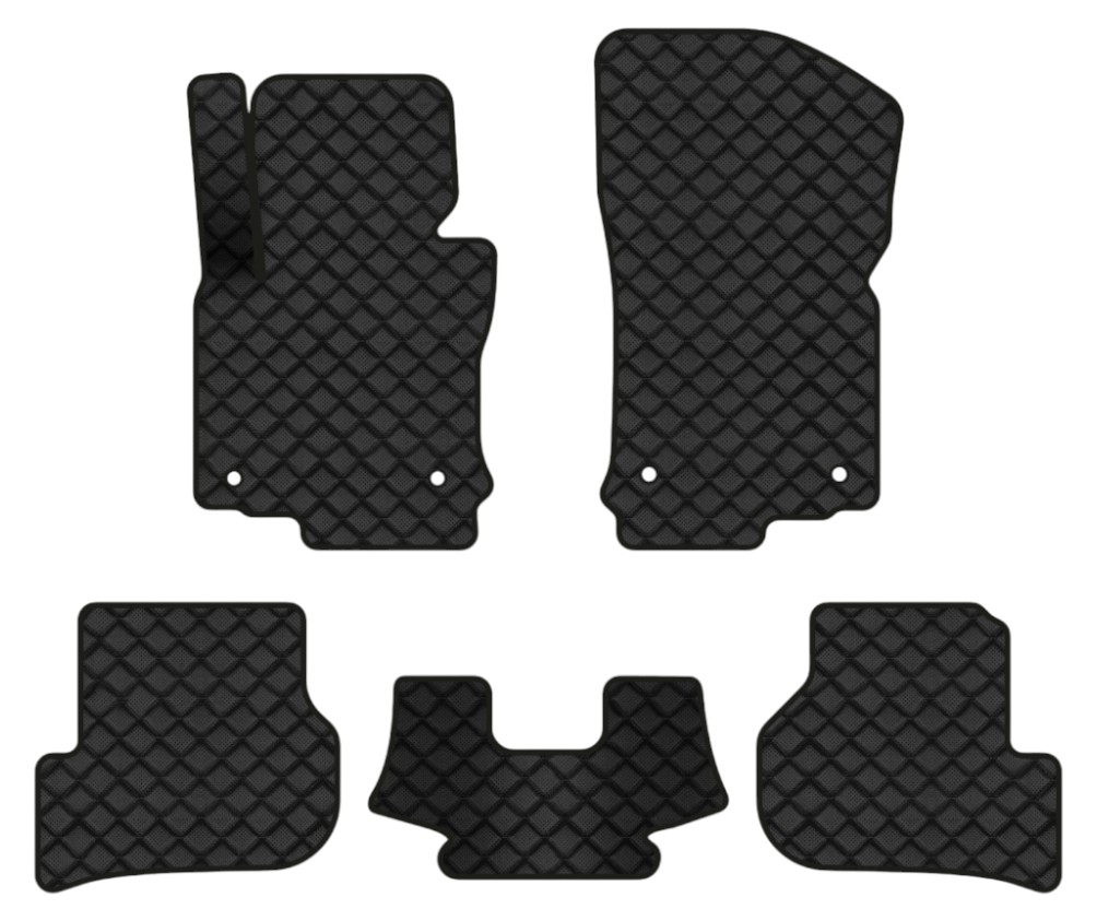Килимки з екошкіри в салон авто EVAtech ECO для Golf (V) AT 5-doors Volkswagen 2003-2009 5 покоління Htb EU VW3257C5AV4BBB - Фото 1
