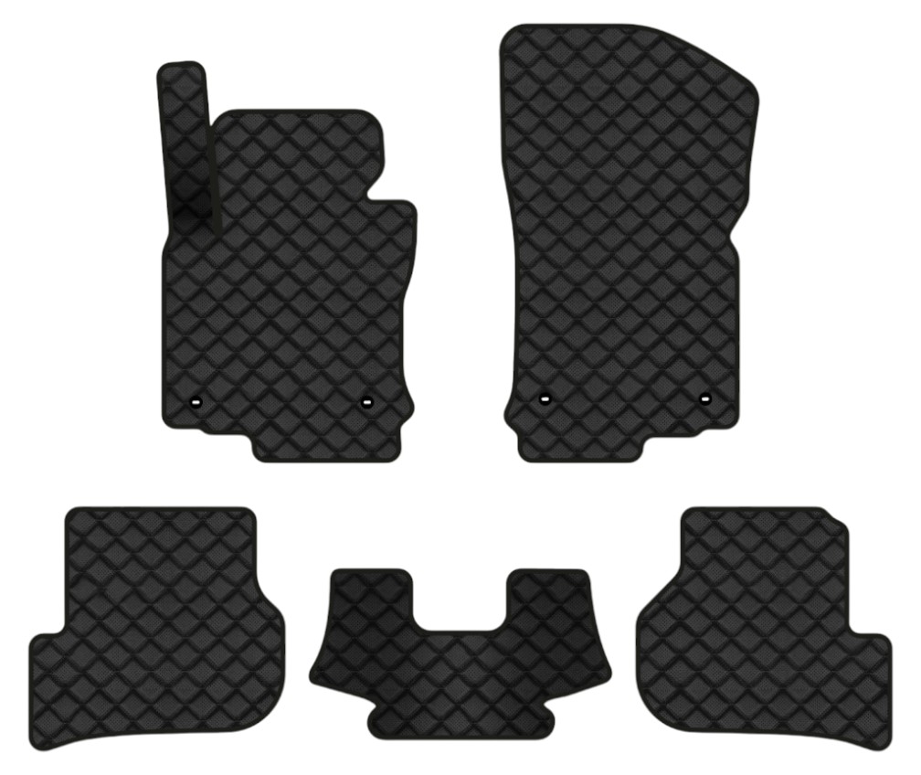 Коврики из экокожи в салон авто EVAtech ECO для Golf (V) MT 5-doors Volkswagen 2003-2009 5 поколение Htb EU VW31212C5TL4BBB - Фото 1