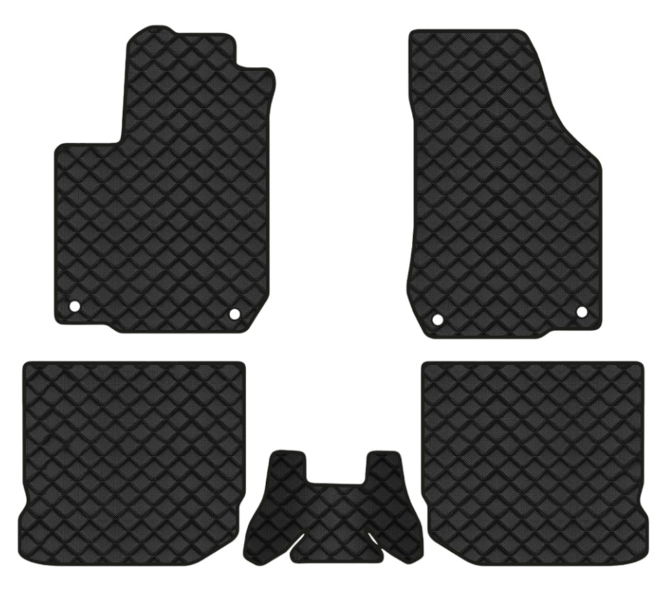 Коврики из экокожи в салон авто EVAtech ECO для Golf (IV) 3-doors Volkswagen 1997-2006 4 поколение Htb EU VW2745CG5AV4BBB - Фото 1