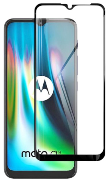 Защитное стекло для смартфона PowerPlant Full screen for Motorola Moto G9, Black (GL609376) - Фото 1