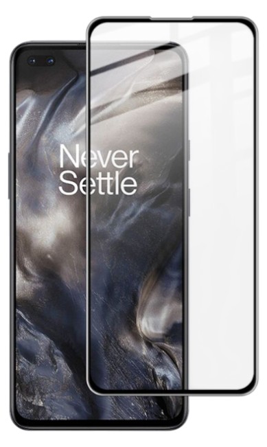 Защитное стекло для смартфона PowerPlant Full screen for OnePlus Nord Black (GL609208) - Фото 1