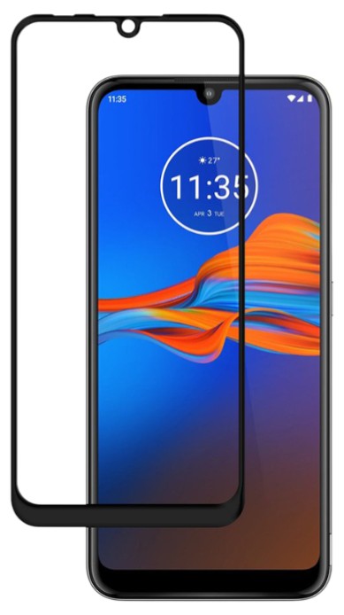 Защитное стекло для смартфона PowerPlant Full screen for Motorola Moto E6 Plus Black (GL609413) - Фото 1
