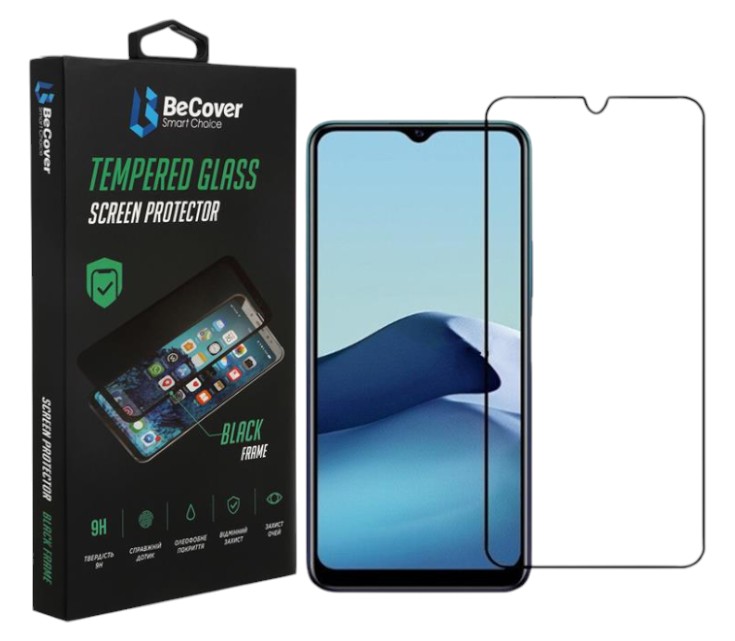 Защитное стекло для смартфона BeCover for Vivo Y11s Black (707312) - Фото 1