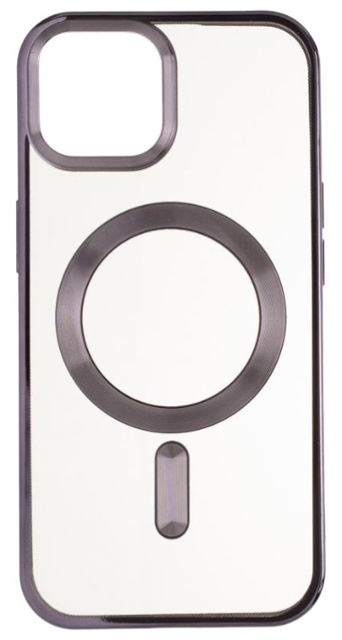 Чехол для смартфона Gelius Chrome Frame Case MagSafe for iPhone 15 Pro Deep Purple (94705) - Фото 1