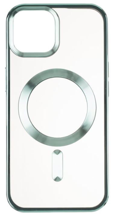 Чехол для смартфона Gelius Chrome Frame Case MagSafe for iPhone 12 Green (96137) - Фото 1