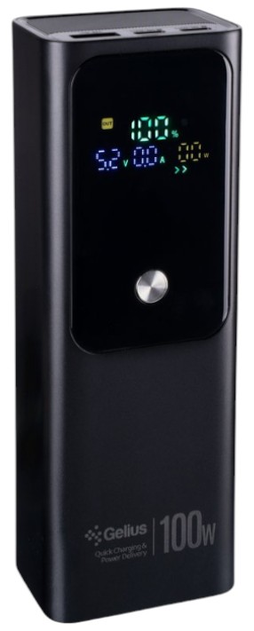 Батарея мобильная Gelius GT GP-PB307 20000mAh QC+PD 100W Black (99212) - Фото 1