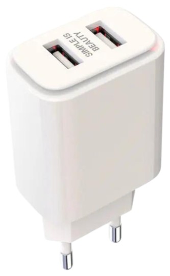 Сетевое зарядное устройство XO L90C 2USB/2.4A + USB-Lightning (XO-L90C-L) - Фото 1