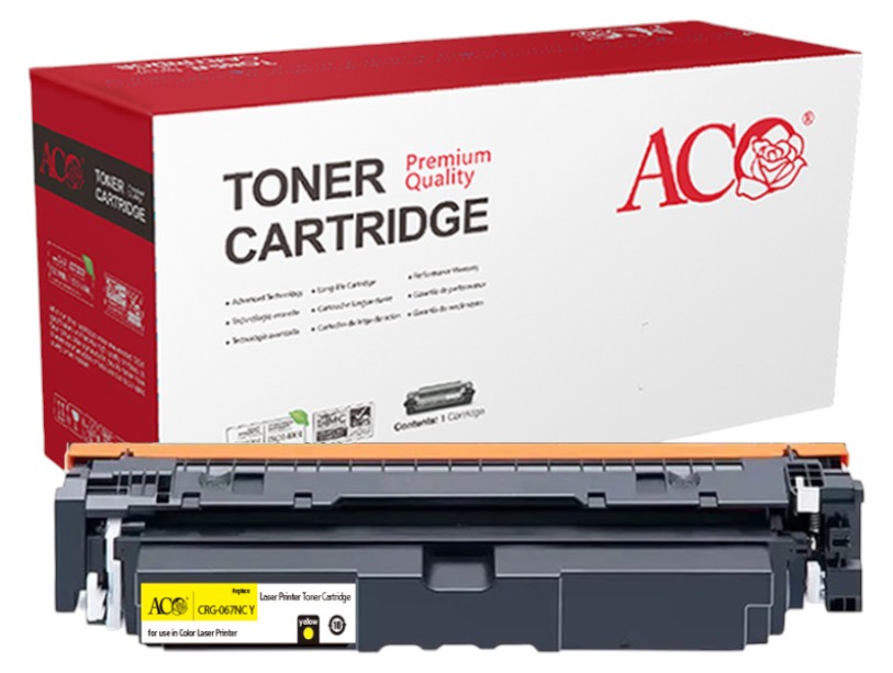 Картридж-тонер ACO для Canon i-SENSYS LBP673Cdw/MF752Cdw/MF754Cdw аналог 5091C002 Canon 069 Yellow (ACO-CRG-069NC Y) - Фото 1