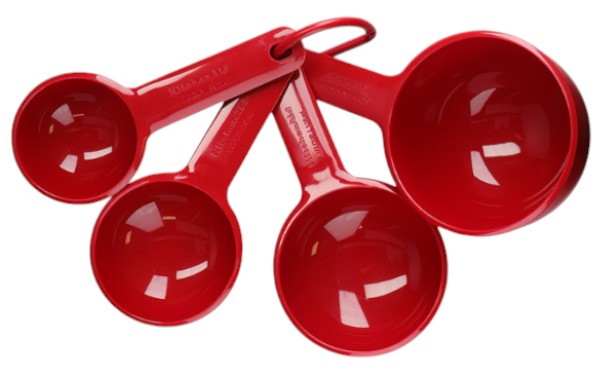Набор ложек мерных KitchenAid Universal 59/79/118/237 мл 4 шт. (KQG058OHERE) - Фото 1