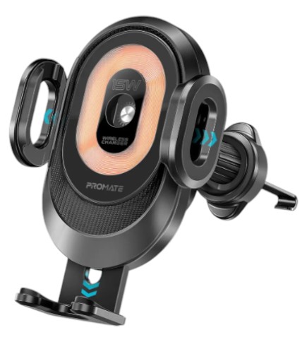 Автодержатель с беспроводной зарядкой Promate powermount-2 - Фото 1
