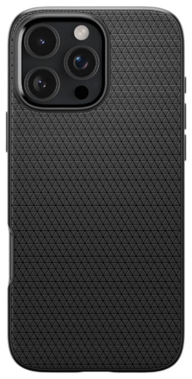 Чехол для смартфона Spigen for iPhone 16 Pro Max Liquid Air Matte Black (ACS07988) - Фото 1