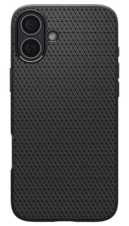 Чехол для смартфона Spigen for iPhone 16 Plus Liquid Air Matte Black (ACS08066) - Фото 1