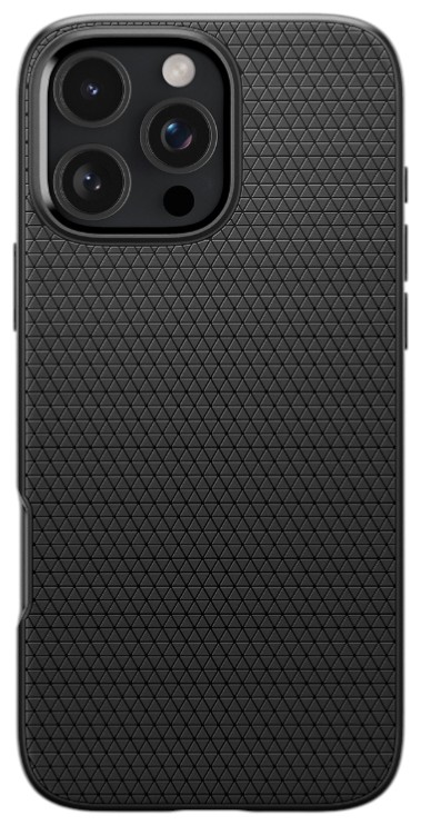 Чехол для смартфона Spigen iPhone 16 Pro, Liquid Air, Matte Black (ACS08117) - Фото 1