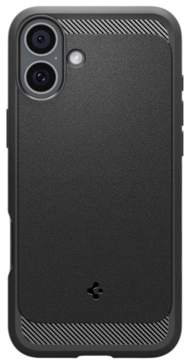 Чехол для смартфона Spigen iPhone 16, Rugged Armor MagFit, Matte Black (ACS08214) - Фото 1