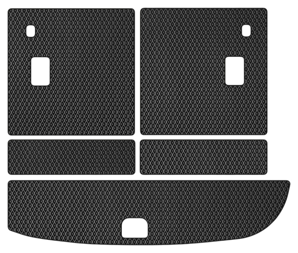 EVA килимок в багажник авто EVAtech для Santa FE (CM) Restyling (Floor Gas Pedal) 7 seats (2 clips) Hyundai 2010-2012 2 покоління SUV EU (HY13315BE5RBB) - Фото 1
