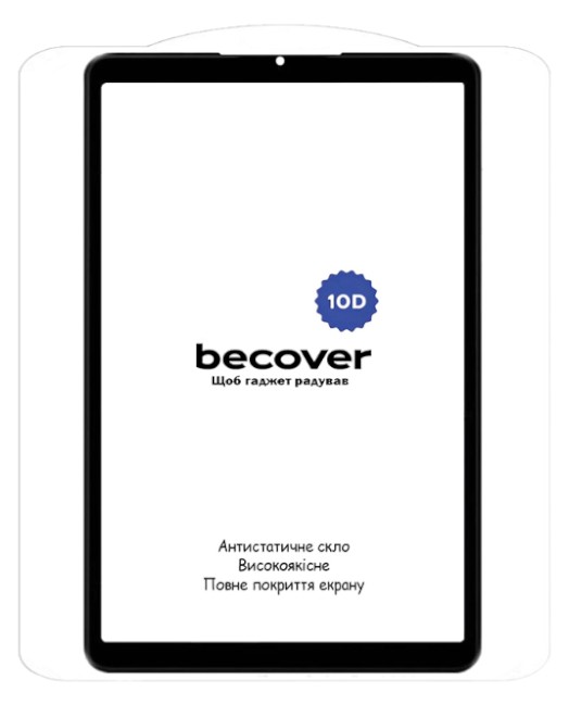 Защитное стекло для планшета BeCover 10D for Xiaomi Redmi Pad SE 8.7" Black (712126) - Фото 1