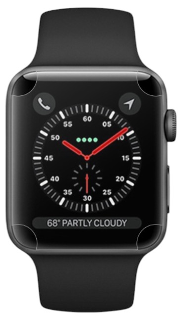 Защитная пленка для смарт-часов BeCover Full Cover for Apple Watch Series 3/4 38mm/40mm (701963) - Фото 1