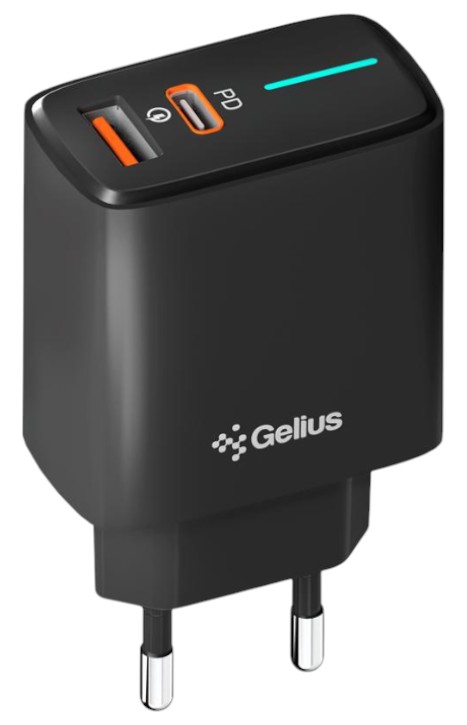 Сетевое зарядное устройство Gelius Radiance GP-HC058 25W Black (98756) - Фото 1