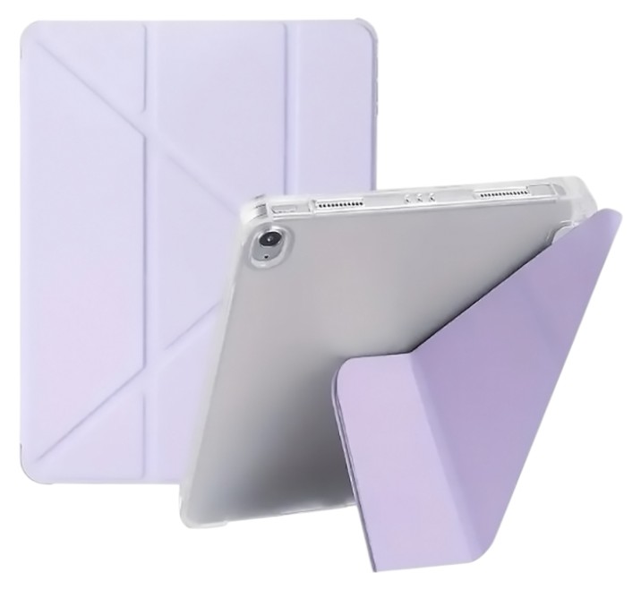 Чехол для планшета BeCover Ultra Slim Origami Transparent с креплением Apple iPad Mini 7 2024 Purple (712937) - Фото 1