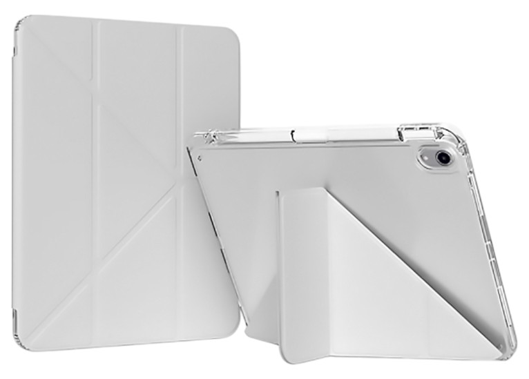 Чехол для планшета BeCover Ultra Slim Origami Transparent с креплением Apple iPad Mini 6 2021 Gray (712931) - Фото 1