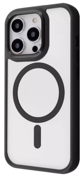Чехол для смартфона Proove Clear Essence Case with Magnetic Ring iPhone 15 Pro black (PCCEIP15P002) - Фото 1